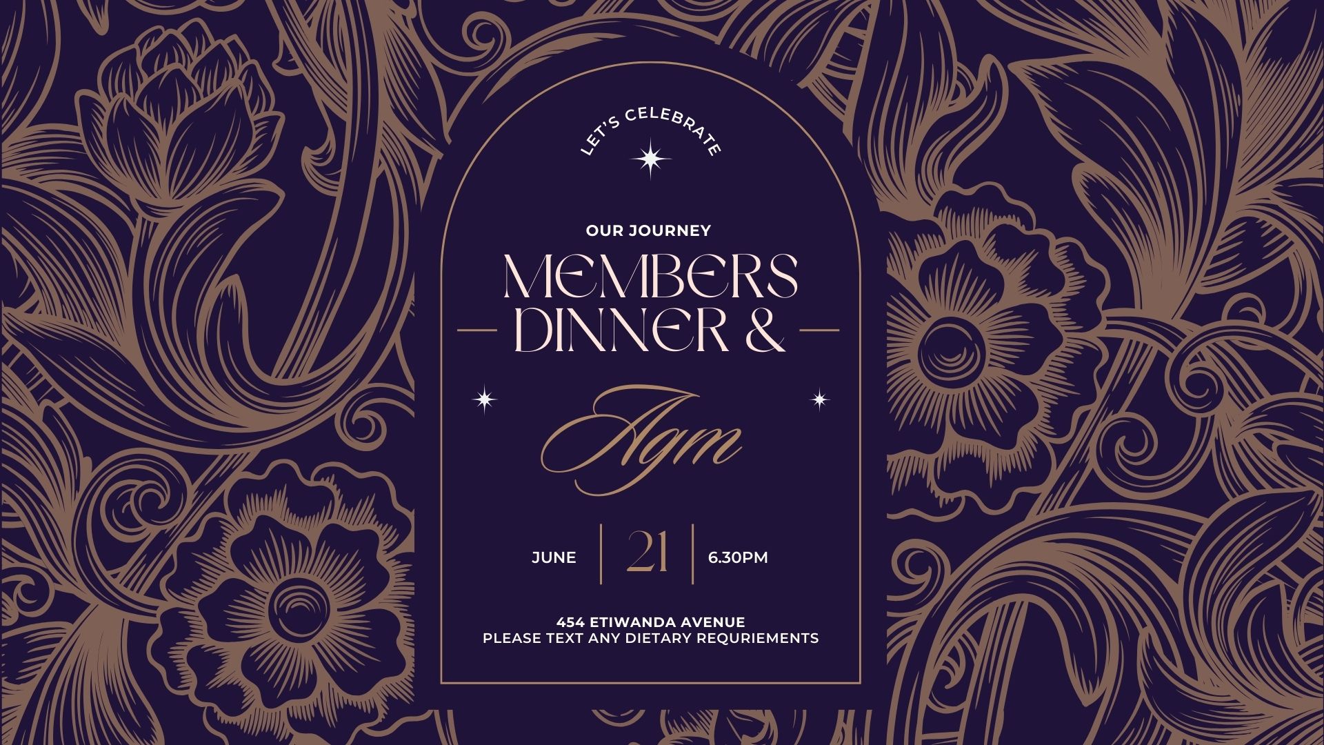 Dark Green and Gold Vintage Christmas Dinner Party Invitation Dark Green and Gold Vintage Christmas Dinner Party Invitation